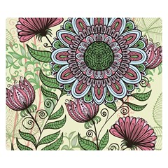 Flower Mandala Double Sided Flano Blanket (small)  by goljakoff