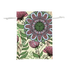 Flower Mandala Lightweight Drawstring Pouch (s) by goljakoff