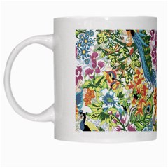 Peacock Pattern White Mugs by goljakoff