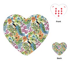 Peacock Pattern Playing Cards Single Design (heart) by goljakoff