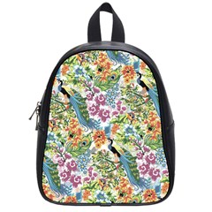 Peacock Pattern School Bag (small) by goljakoff