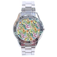 Peacock Pattern Stainless Steel Analogue Watch by goljakoff