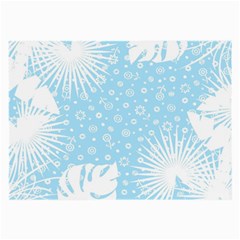 Flower Illustrations Large Glasses Cloth (2 Sides)