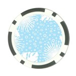 Flower Illustrations Poker Chip Card Guard (10 pack) Back