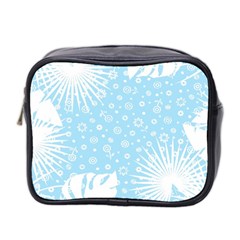 Flower Illustrations Mini Toiletries Bag (two Sides)