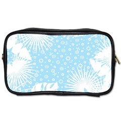 Flower Illustrations Toiletries Bag (one Side)