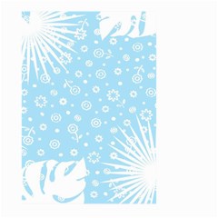 Flower Illustrations Large Garden Flag (two Sides)