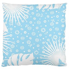 Flower Illustrations Large Cushion Case (two Sides)