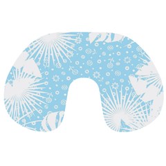 Flower Illustrations Travel Neck Pillow