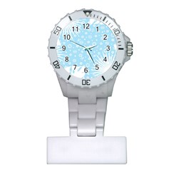 Flower Illustrations Plastic Nurses Watch