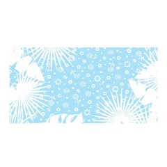 Flower Illustrations Satin Wrap