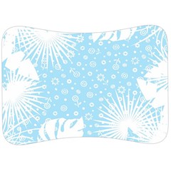 Flower Illustrations Velour Seat Head Rest Cushion