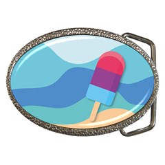 Ice Summer Beach Sea Dessert Belt Buckles by HermanTelo