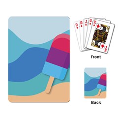 Ice Summer Beach Sea Dessert Playing Cards Single Design (rectangle) by HermanTelo