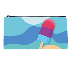 Ice Summer Beach Sea Dessert Pencil Case by HermanTelo