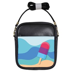 Ice Summer Beach Sea Dessert Girls Sling Bag by HermanTelo