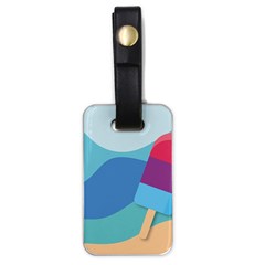 Ice Summer Beach Sea Dessert Luggage Tag (one Side) by HermanTelo