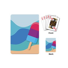 Ice Summer Beach Sea Dessert Playing Cards Single Design (mini) by HermanTelo