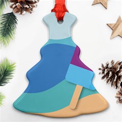 Ice Summer Beach Sea Dessert Ornament (christmas Tree)  by HermanTelo