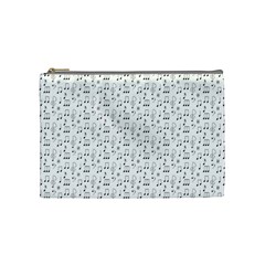 Music Notes Wallpaper Cosmetic Bag (medium) by Mariart