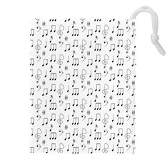 Music Notes Wallpaper Drawstring Pouch (4xl) by Mariart