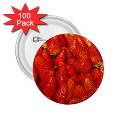 Colorful Strawberries At Market Display 1 2 25  Buttons (100 Pack)  by dflcprintsclothing