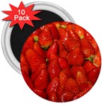 Colorful Strawberries At Market Display 1 3  Magnets (10 pack)  Front