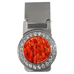 Colorful Strawberries At Market Display 1 Money Clips (cz)  by dflcprintsclothing