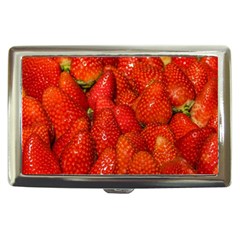 Colorful Strawberries At Market Display 1 Cigarette Money Case