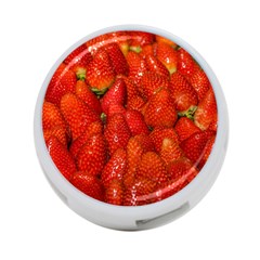 Colorful Strawberries At Market Display 1 4-port Usb Hub (one Side)