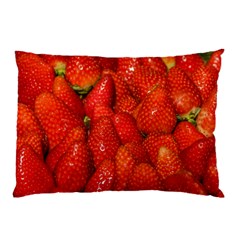 Colorful Strawberries At Market Display 1 Pillow Case (two Sides) by dflcprintsclothing