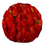 Colorful Strawberries At Market Display 1 Large 18  Premium Round Cushions Front