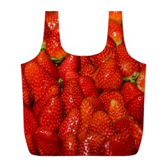 Colorful Strawberries At Market Display 1 Full Print Recycle Bag (l) by dflcprintsclothing