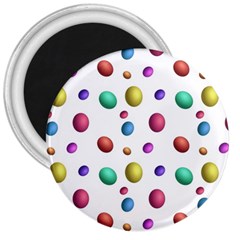 Egg Easter Texture Colorful 3  Magnets by HermanTelo