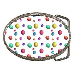 Egg Easter Texture Colorful Belt Buckles by HermanTelo