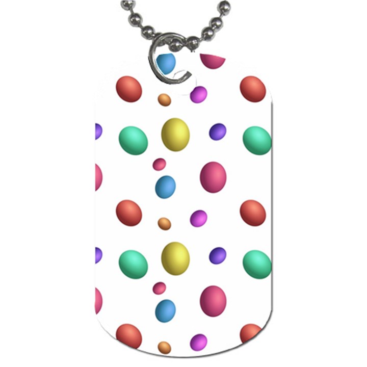 Egg Easter Texture Colorful Dog Tag (Two Sides)