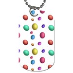 Egg Easter Texture Colorful Dog Tag (Two Sides) Back