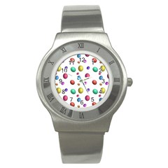 Egg Easter Texture Colorful Stainless Steel Watch