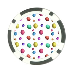 Egg Easter Texture Colorful Poker Chip Card Guard by HermanTelo