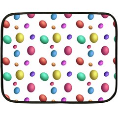 Egg Easter Texture Colorful Double Sided Fleece Blanket (mini) 