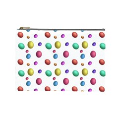 Egg Easter Texture Colorful Cosmetic Bag (large) by HermanTelo