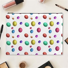 Egg Easter Texture Colorful Cosmetic Bag (xl)