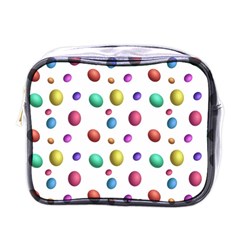 Egg Easter Texture Colorful Mini Toiletries Bag (one Side)