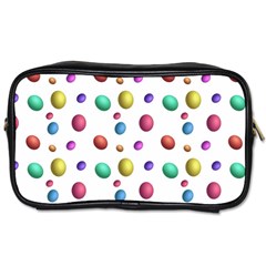 Egg Easter Texture Colorful Toiletries Bag (two Sides) by HermanTelo