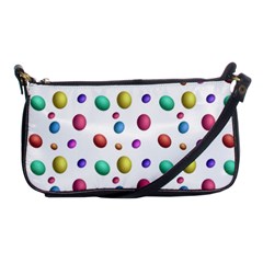 Egg Easter Texture Colorful Shoulder Clutch Bag