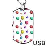 Egg Easter Texture Colorful Dog Tag USB Flash (One Side) Front