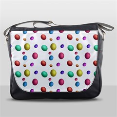 Egg Easter Texture Colorful Messenger Bag