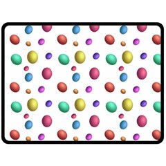 Egg Easter Texture Colorful Double Sided Fleece Blanket (large) 