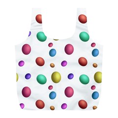 Egg Easter Texture Colorful Full Print Recycle Bag (l) by HermanTelo