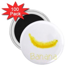 Banana Fruit Watercolor Painted 2 25  Magnets (100 Pack)  by Mariart